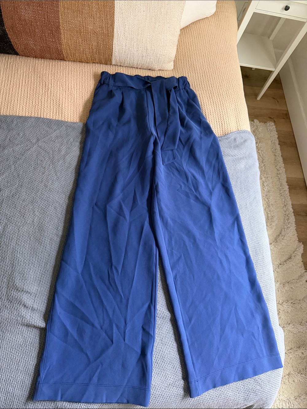 lululemon athletica Royal Blue Wide-Leg Drawstring Pants